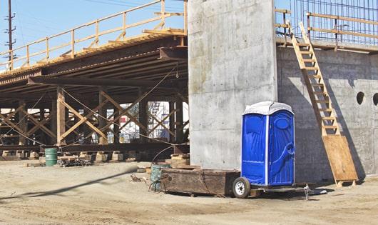 ensuring proper sanitation at the job site with these portable restrooms